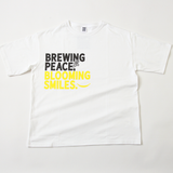 HNBオリジナル ビックシルエットTシャツ【Brewing Peace, Blooming Smiles.】