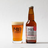 HNBロゴ入りオリジナルグラス（Regular Size 285ml）1個＆HNBビール5本セット【WEB SHOP限定！・新作限定ビール入】