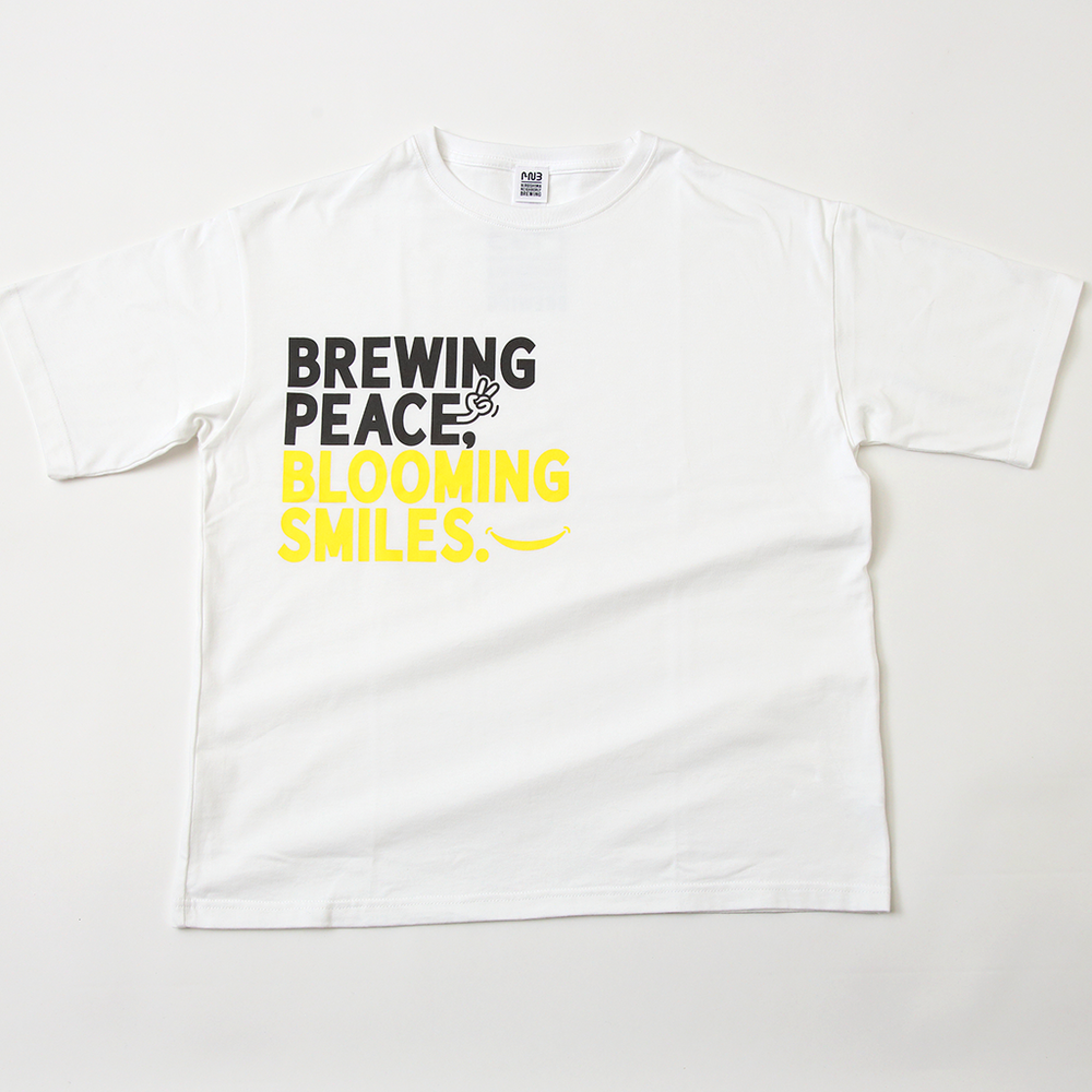 HNBオリジナル ビックシルエットTシャツ【Brewing Peace, Blooming